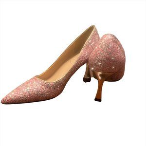 Pink Low Heel Dressy Shoe